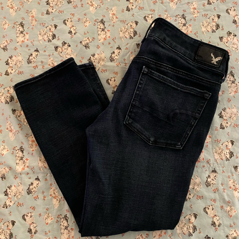 American Eagle crop jeans.  Size 4 short
